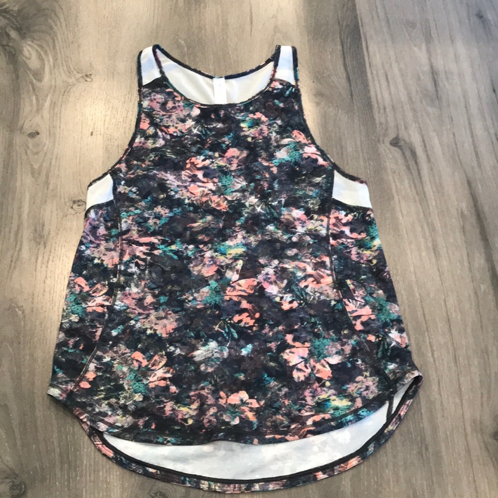 Lululemon Floral Racerback Tank Top
